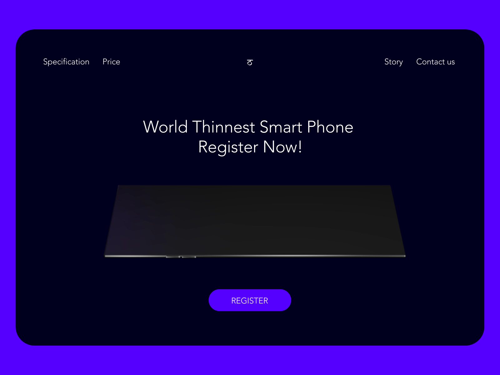 Thinnest Smart Phone. 3d animation animation design flat graphic design minimal ui ux web website