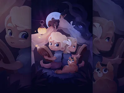 Fairy app appstore art character children childrens book design draw fairytale illustration ios magic paint texture ui