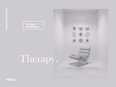 Therapy 3d 3d animation 3d art c4d chair cinema 4d cinema4d motion motion design motiongraphics relax typography