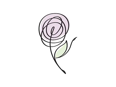 ballet flower ballerina ballet design ff flower girl illustration line logo minimal monoline vector woman