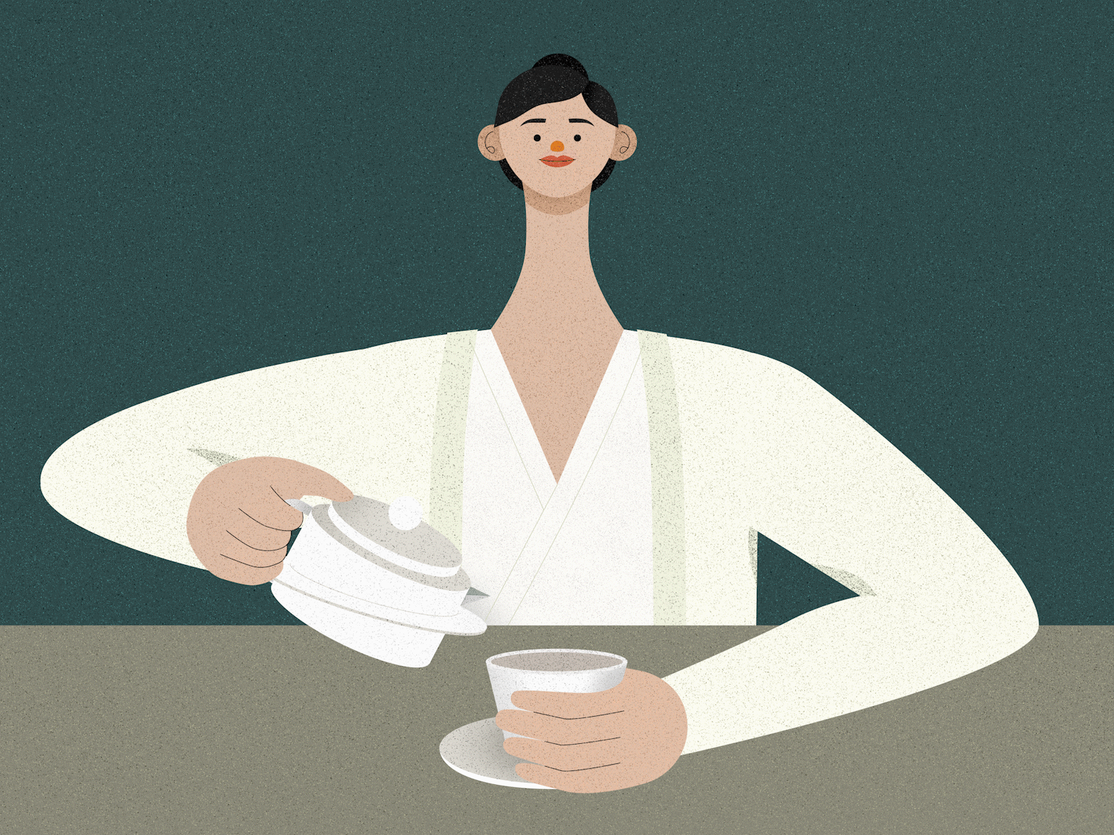 Drink Tea animated gif animation character design drink gif hot illustration illustrator tea texture vector