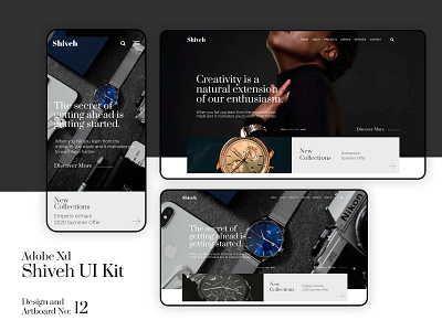 XD Clean UI Kit, Shiveh adobe xd business clean concept design graphic interface minimal photoshop responsive ui ui design uiux web website xd