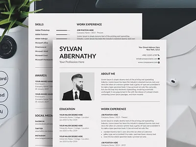 Minimalist Resume Template Word clean resume creative resume curriculum vitae cv template download free minimalist modern modern resume professional resume resume template template
