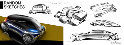 Random Sketches 2 automotive automotive design car design design exterior design mercedes mercedes benz sketch sustainability transportation transportation design