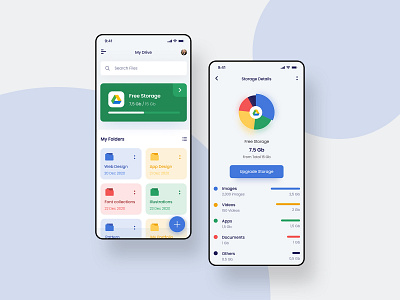 Redesign Google Drive Mobile App design drive google drive minimal mobile ui typography ui uiux design