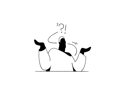 Say what?! black and white character character design character illustration hand draw hand drawn illustration line minimal illustration natural saas saas app saas design shopify shopify app shopify store