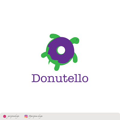 donutello awesome logo brand design brand identity branding donatello donut donut design donut shop inspiration logo inspirations ninja turtles torto tortoise turtle turtle design turtle logo ui vector