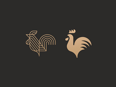 Roosters animal bird cock icon logo luxury mark rooster simple symbol