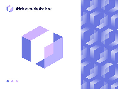 think outside the box logo concept 3d app logo best logo design best logo designer box logo brand brand identity colorful conceptual logo creative logo isometric isometric logo logo logo ideas logodesign logodesigner modern outside the box think