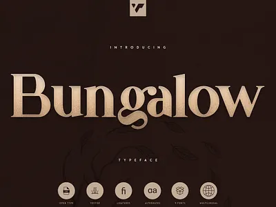Bungalow Typeface - 9 fonts badge bungalow bungalow font classic classic font classy font design font fonts lettering logo professional retro sans serif font serif serif font trending versatile font vintage vintage typeface