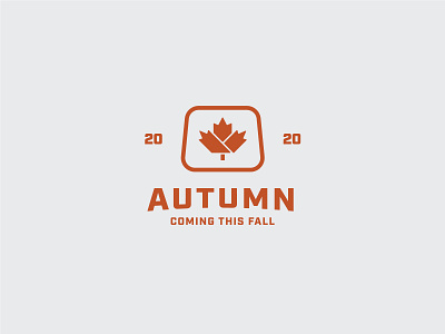 Autumn is coming branding clean design icon industrial logo minimal sign symbol vector