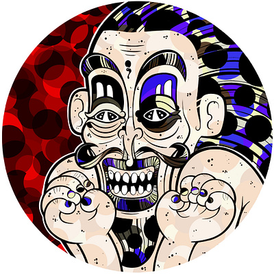 Cheetah pt2 art cartoon character character design design geometry illustration monster portrait vector