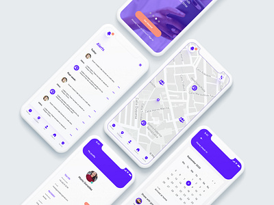 Safexti, app design to protect women's safety. app clean design interfacedesign minimal mobile ui uidesign uxdesign uxui