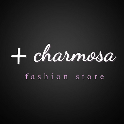 charmosa design art fashion store logotype