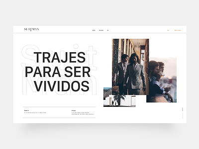 ReDesing of SuitMan Web 💅 branding design flat minimal ui ux web website