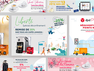 Bannieres Newsletter Web design graphisme ui vector web