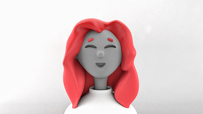 Oh Hello 3d aftereffects c4d cinema 4d face human illustraion illustration portrait redhead render selfportrait