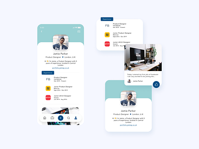 User Profile - LinkedIn daily ui daily ui challenge daily ui design dailyui dailyuichallenge dailyuidesign linkedin linkedin redesign mobile ui profile redesign social media ui user profile ux