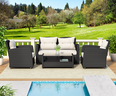 Outdoor Sofa 3D Model 3d product modeling 3d rendering