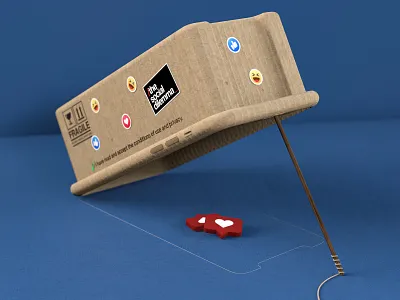 The social dilemma 3d abstract c4d cinema4d design digital facebook instagram muzli netflix render smartphone socialmedia