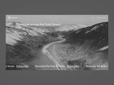Foundlost—0100 adventure camel expedition explorer follow foundlost outdoor subscribe ui ux web website