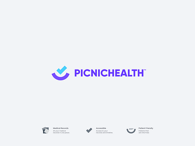 Picnic Health Concept abstract branding branding concept branding design clean identity logo logodesign modern simple vector web