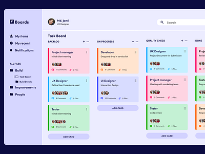 Boards | Agile Project Management Tool agile dashboad dashboard app dashboard design dashboard ui minimal product project project management scrum tool ui ui design ux uxdesign uxui web page website design