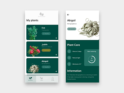 ENVIROGREEN app dribbble georgia green grow interface junior junior designer mobile mobile app plant product product design remote tbilisi ui uidesign ux uxdesign watering