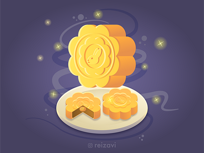 Mooncake Festival 2020 flat design food illustration illustration illustration design mid autumn mid autumn festival mooncake vector art vector illustration