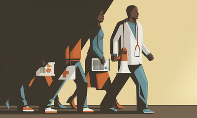 Health Disparities conceptual digital editorial folioart health illustration medical stephan schmitz