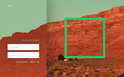 Sign In - To the real world card daily ui modal sign in sign up uidesign uxdesign webapp webdesign
