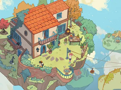 Neuroscience digital editorial folioart illustration landscape ricardo bessa science