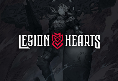 Legion Hearts Game logo design branding celtic celtic knot flat fonts game logo games lettering logo logo logodesign minimalistic nordic ornament shield typography video game videogames