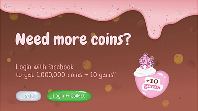 Sweety UI for mobile game @design @dribbble @remote @ui @vasilkooov @web coins crystals mobile ui sweety