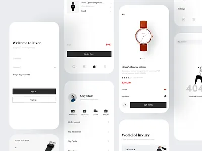 Brand Watch APP app branding design first shots icon illustration typography ui uiux