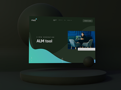 Banking tool - Website design dark ui interactive web website design
