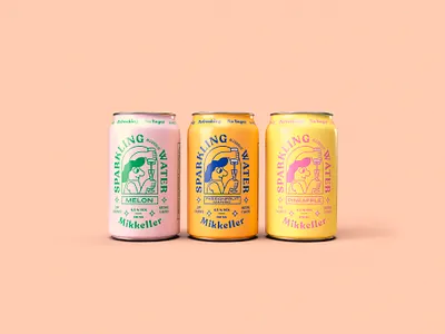 Mikkeller Sparkling Alcoholic Water art beer beer label branding branding and identity design illustration lifestyle logo packaging sparkling typography