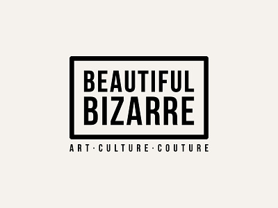Logofolio: Beautiful Bizarre Magazine art beautiful bizarre bold logo brand design brand identity branding contemporary art logo logo designer logodesign logofolio magazine