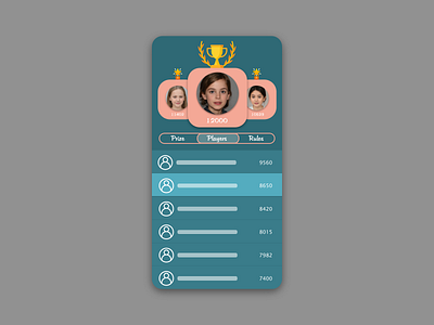 Daily UI 019 daily ui dailyui dailyuichallenge design illustration leaderboard leaderboards leadership sport ui winners