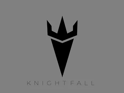 Knight Fall Logo branding design graphic design illustration illustrator logo minimal typography vector
