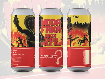 Moda Foka Can beer charlotte nc craftbeer design digital drawing illustration label label design labeldesign nc packaging packagingdesign theunknownbrewingcompany unknown unknownbrewingcompany