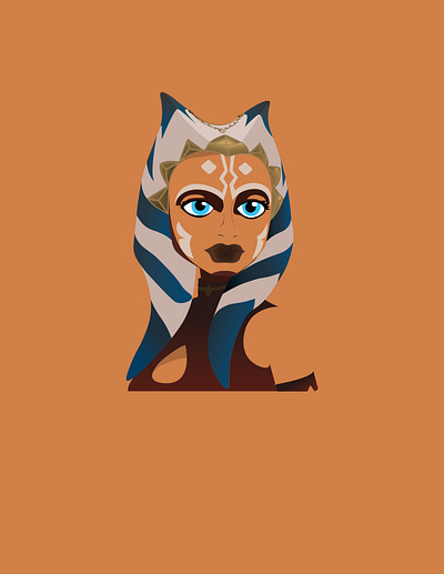 Ahsoka Tano ahsokatano art design geek graphic design illustraion illustration illustrator starwars vector vector illustration vectorart vectorartist vectorartwork vectors