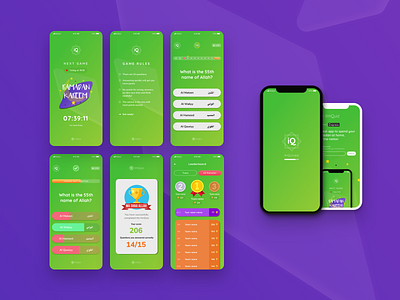 Live Islamic Quiz App - Fun, Interactive & Family Friendly app design app ui design family friendly ilmquiz interface design islam app design islam ui islamic ux islamicart muslim app quiz app quiz trivia ramadan kareem ramadan mubarak ui ux ux design uxui