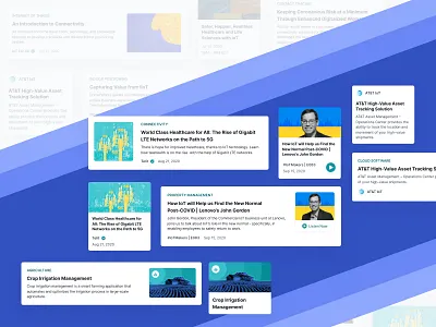 IoT For All Content Cards card design cards cards ui internet of things ui design ux web design website