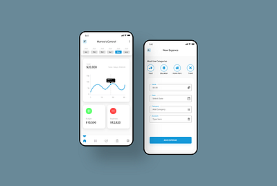 Expense Control App app app design budget app clean design mobile mockup ui ui design ux ux design