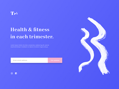 Tri Landing page concept cssgrid design frontend design illustration pregnancy typography ui ux