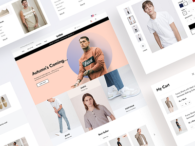 Uniso - eCommerce website clean design ecommerce minimal modern shop typography ui ux web