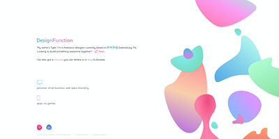 homepage preview blob colorful design fluid gradient website