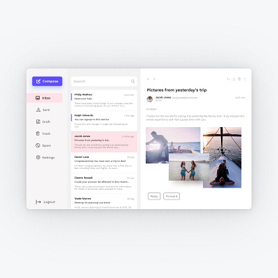 Daily UI Day 17 - Email receipt dailyui ui design