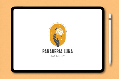 Panaderia Luna branding design illustration logo design modern signature logo typography unique watercolor